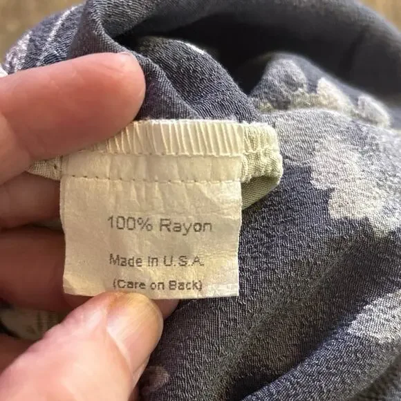 Nannette Keller Size XL Patchwork Floral Maxi Skirt Pull On Cottage Whimsy - Picture 5 of 6